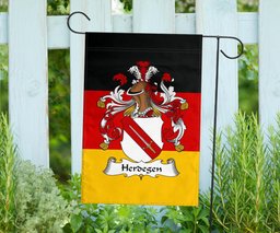 ScotsTee Shop Germans Herdegen Coat of Arms on Germany Flag Garden Flag/ House Flag