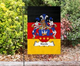 ScotsTee Shop Germans Kienle Coat of Arms on Germany Flag Garden Flag/ House Flag