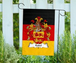 ScotsTee Shop Germans Kabel Coat of Arms on Germany Flag Garden Flag/ House Flag