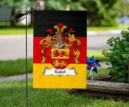 ScotsTee Shop Germans Kabel Coat of Arms on Germany Flag Garden Flag/ House Flag