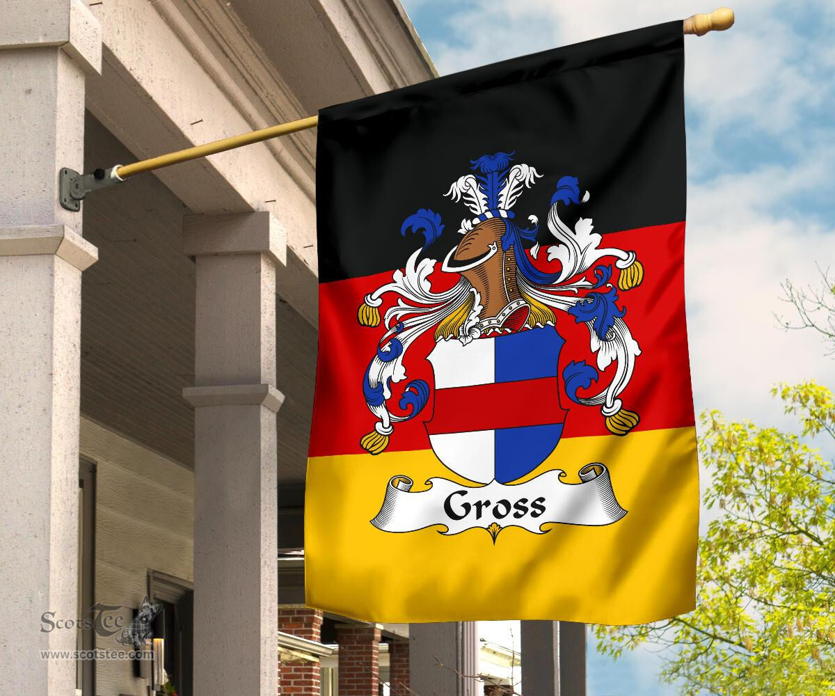ScotsTee Shop Germans Gross Coat of Arms on Germany Flag Garden Flag/ House Flag