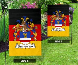 ScotsTee Shop Germans Gutmann Coat of Arms on Germany Flag Garden Flag/ House Flag