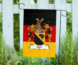 ScotsTee Shop Germans Igler Coat of Arms on Germany Flag Garden Flag/ House Flag