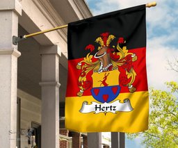 ScotsTee Shop Germans Hertz Coat of Arms on Germany Flag Garden Flag/ House Flag