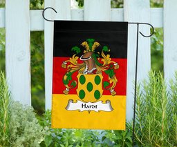 ScotsTee Shop Germans Hardt Coat of Arms on Germany Flag Garden Flag/ House Flag