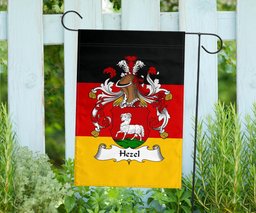 ScotsTee Shop Germans Hezel Coat of Arms on Germany Flag Garden Flag/ House Flag