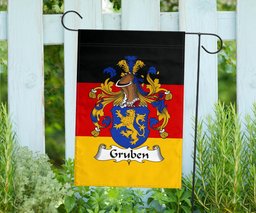 ScotsTee Shop Germans Gruben Coat of Arms on Germany Flag Garden Flag/ House Flag