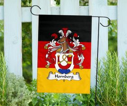 ScotsTee Shop Germans Hornberg Coat of Arms on Germany Flag Garden Flag/ House Flag