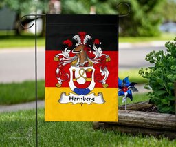 ScotsTee Shop Germans Hornberg Coat of Arms on Germany Flag Garden Flag/ House Flag