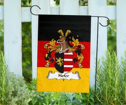 ScotsTee Shop Germans Hofer Coat of Arms on Germany Flag Garden Flag/ House Flag