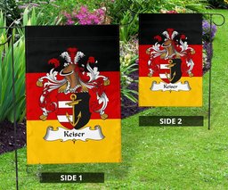 ScotsTee Shop Germans Keiser Coat of Arms on Germany Flag Garden Flag/ House Flag
