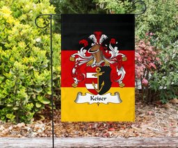 ScotsTee Shop Germans Keiser Coat of Arms on Germany Flag Garden Flag/ House Flag