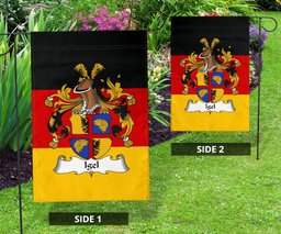 ScotsTee Shop Germans Igel Coat of Arms on Germany Flag Garden Flag/ House Flag