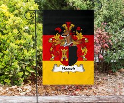 ScotsTee Shop Germans Hoesch Coat of Arms on Germany Flag Garden Flag/ House Flag