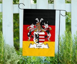 ScotsTee Shop Germans Lage Coat of Arms on Germany Flag Garden Flag/ House Flag