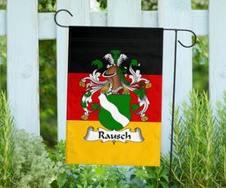 ScotsTee Shop Germans Rausch Coat of Arms on Germany Flag Garden Flag/ House Flag