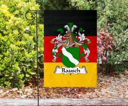 ScotsTee Shop Germans Rausch Coat of Arms on Germany Flag Garden Flag/ House Flag