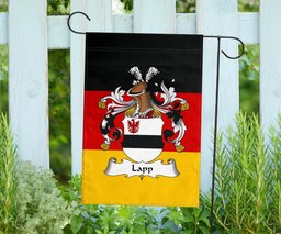 ScotsTee Shop Germans Lapp Coat of Arms on Germany Flag Garden Flag/ House Flag