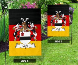ScotsTee Shop Germans Lapp Coat of Arms on Germany Flag Garden Flag/ House Flag