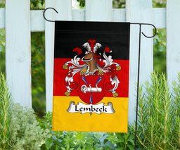 ScotsTee Shop Germans Lembeck Coat of Arms on Germany Flag Garden Flag/ House Flag