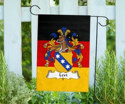 ScotsTee Shop Germans Levi Coat of Arms on Germany Flag Garden Flag/ House Flag