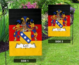ScotsTee Shop Germans Levi Coat of Arms on Germany Flag Garden Flag/ House Flag
