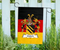 ScotsTee Shop Germans Malsch Coat of Arms on Germany Flag Garden Flag/ House Flag