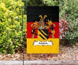 ScotsTee Shop Germans Malsch Coat of Arms on Germany Flag Garden Flag/ House Flag