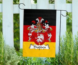 ScotsTee Shop Germans Thadden Coat of Arms on Germany Flag Garden Flag/ House Flag