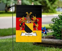 ScotsTee Shop Germans Kuffner Coat of Arms on Germany Flag Garden Flag/ House Flag