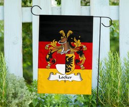 ScotsTee Shop Germans Locker Coat of Arms on Germany Flag Garden Flag/ House Flag