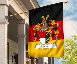 ScotsTee Shop Germans Locker Coat of Arms on Germany Flag Garden Flag/ House Flag