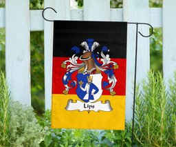 ScotsTee Shop Germans Lips Coat of Arms on Germany Flag Garden Flag/ House Flag