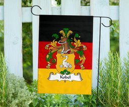 ScotsTee Shop Germans Kobel Coat of Arms on Germany Flag Garden Flag/ House Flag