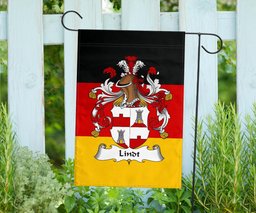ScotsTee Shop Germans Lindt Coat of Arms on Germany Flag Garden Flag/ House Flag