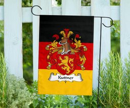 ScotsTee Shop Germans Kuttner Coat of Arms on Germany Flag Garden Flag/ House Flag