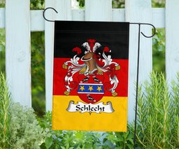 ScotsTee Shop Germans Schlecht Coat of Arms on Germany Flag Garden Flag/ House Flag