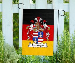 ScotsTee Shop Germans Preininger Coat of Arms on Germany Flag Garden Flag/ House Flag