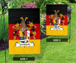 ScotsTee Shop Germans Limbach Coat of Arms on Germany Flag Garden Flag/ House Flag