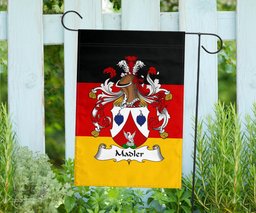 ScotsTee Shop Germans Madler Coat of Arms on Germany Flag Garden Flag/ House Flag