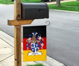 ScotsTee Shop Germans Lippert Coat of Arms on Germany Flag Garden Flag/ House Flag