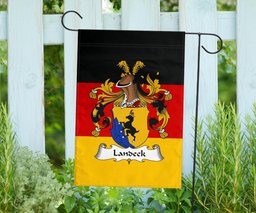 ScotsTee Shop Germans Landeck Coat of Arms on Germany Flag Garden Flag/ House Flag