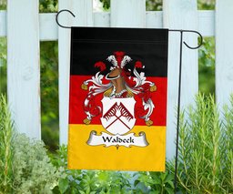 ScotsTee Shop Germans Waldeck Coat of Arms on Germany Flag Garden Flag/ House Flag