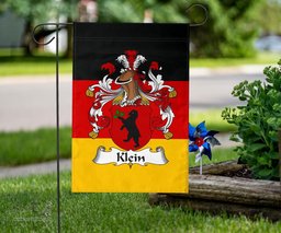 ScotsTee Shop Germans Klein Coat of Arms on Germany Flag Garden Flag/ House Flag