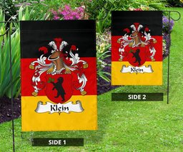 ScotsTee Shop Germans Klein Coat of Arms on Germany Flag Garden Flag/ House Flag