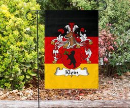 ScotsTee Shop Germans Klein Coat of Arms on Germany Flag Garden Flag/ House Flag