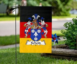 ScotsTee Shop Germans Scheid Coat of Arms on Germany Flag Garden Flag/ House Flag