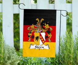 ScotsTee Shop Germans Stern Coat of Arms on Germany Flag Garden Flag/ House Flag