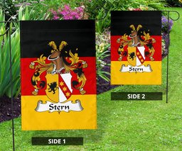 ScotsTee Shop Germans Stern Coat of Arms on Germany Flag Garden Flag/ House Flag