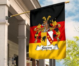 ScotsTee Shop Germans Stern Coat of Arms on Germany Flag Garden Flag/ House Flag